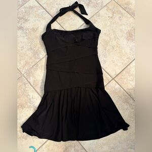 Elegant Black Halter Dress- WHBM SIZE 12